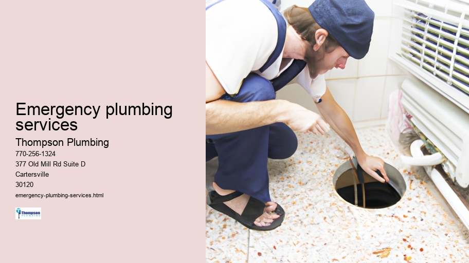 Emergency plumbing services