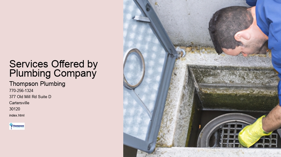 Services Offered by Plumbing Company
